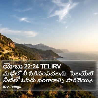 యోబు 22:24 TELIRV Bible Verse Image