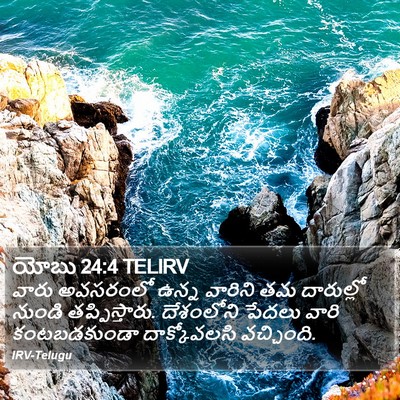 యోబు 24:4 TELIRV Bible Verse Image