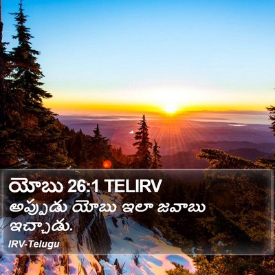 యోబు 26:1 TELIRV Bible Verse Image