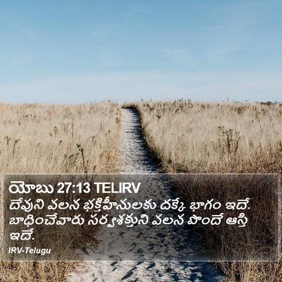 యోబు 27:13 TELIRV Bible Verse Image