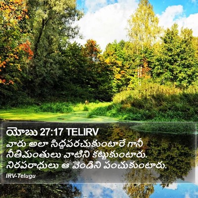 యోబు 27:17 TELIRV Bible Verse Image