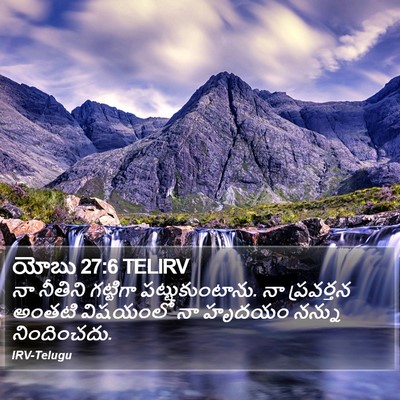 యోబు 27:6 TELIRV Bible Verse Image