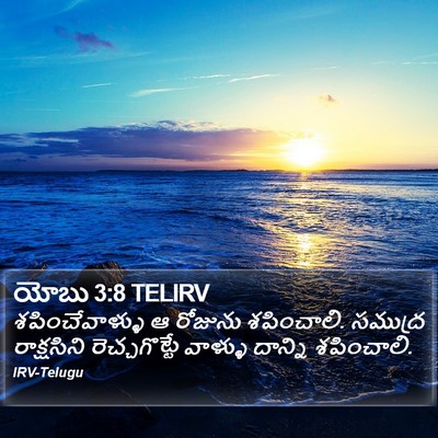 యోబు 3:8 TELIRV Bible Verse Image