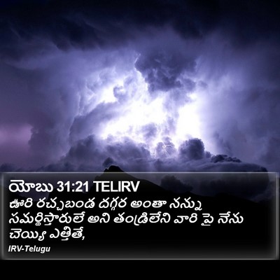 యోబు 31:21 TELIRV Bible Verse Image