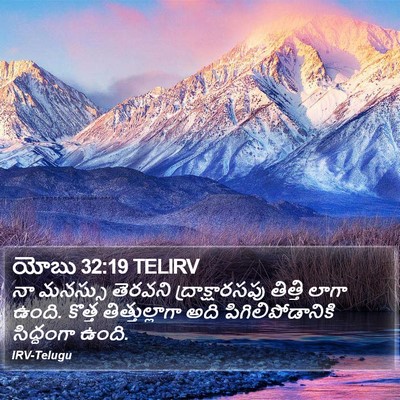 యోబు 32:19 TELIRV Bible Verse Image