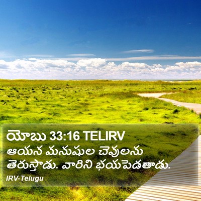 యోబు 33:16 TELIRV Bible Verse Image