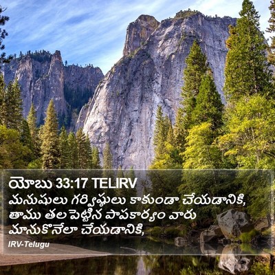 యోబు 33:17 TELIRV Bible Verse Image