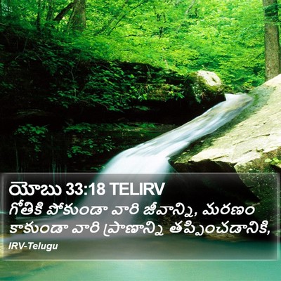 యోబు 33:18 TELIRV Bible Verse Image