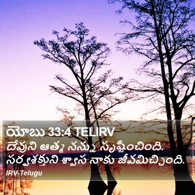 యోబు 33:4 TELIRV Bible Verse Image