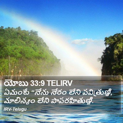 యోబు 33:9 TELIRV Bible Verse Image