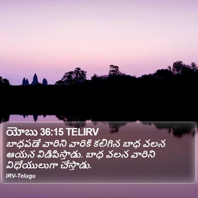 యోబు 36:15 TELIRV Bible Verse Image
