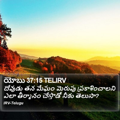 యోబు 37:15 TELIRV Bible Verse Image
