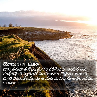 యోబు 37:4 TELIRV Bible Verse Image