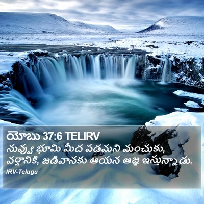 యోబు 37:6 TELIRV Bible Verse Image