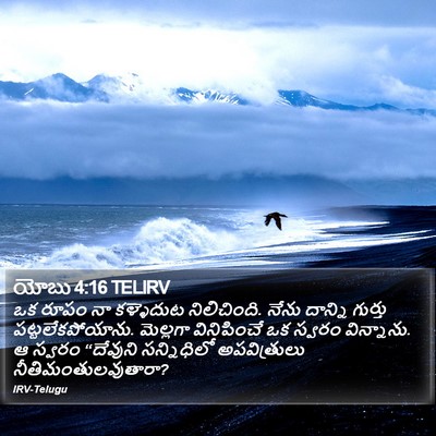 యోబు 4:16 TELIRV Bible Verse Image