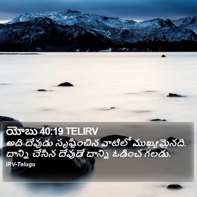 యోబు 40:19 TELIRV Bible Verse Image