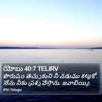 యోబు 40:7 TELIRV Bible Verse Image