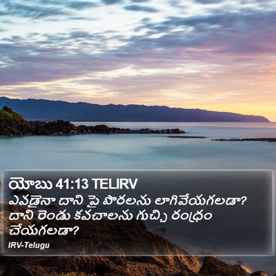 యోబు 41:13 TELIRV Bible Verse Image