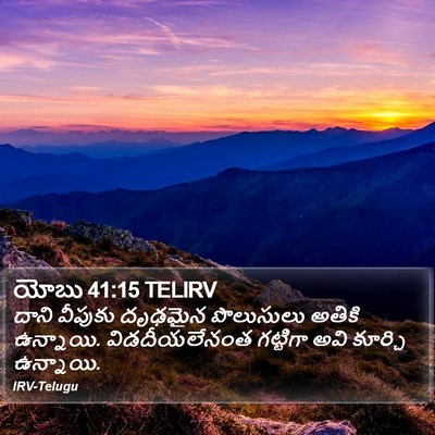 యోబు 41:15 TELIRV Bible Verse Image