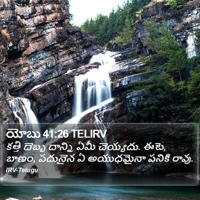 యోబు 41:26 TELIRV Bible Verse Image