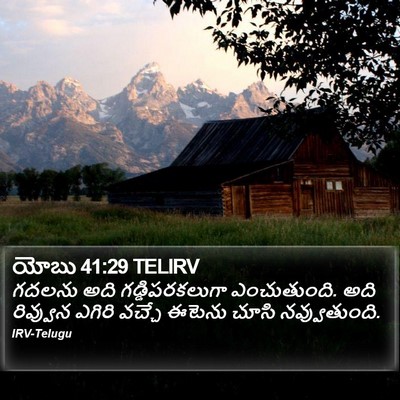 యోబు 41:29 TELIRV Bible Verse Image