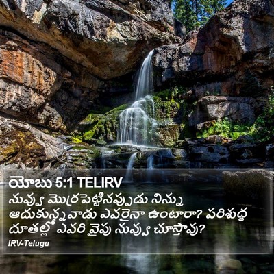 యోబు 5:1 TELIRV Bible Verse Image
