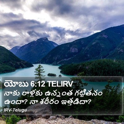 యోబు 6:12 TELIRV Bible Verse Image