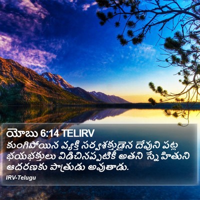 యోబు 6:14 TELIRV Bible Verse Image