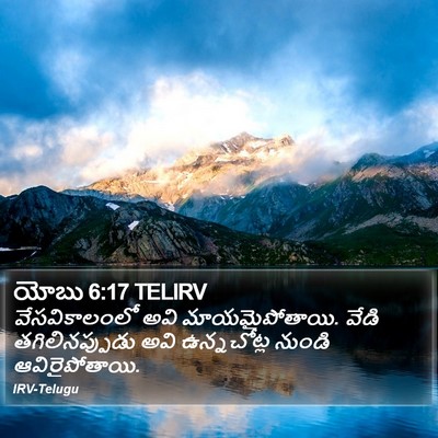 యోబు 6:17 TELIRV Bible Verse Image