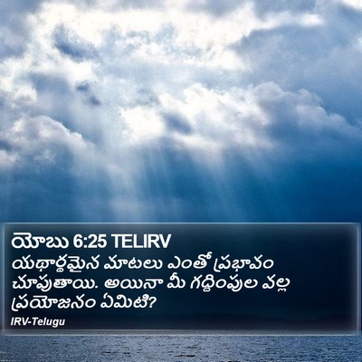 యోబు 6:25 TELIRV Bible Verse Image