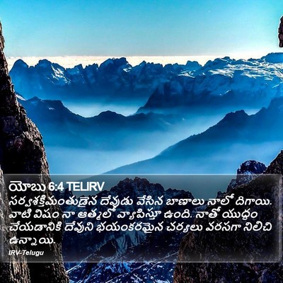 యోబు 6:4 TELIRV Bible Verse Image