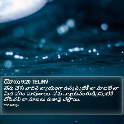 యోబు 9:20 TELIRV Bible Verse Image