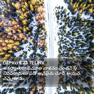 యోబు 9:23 TELIRV Bible Verse Image