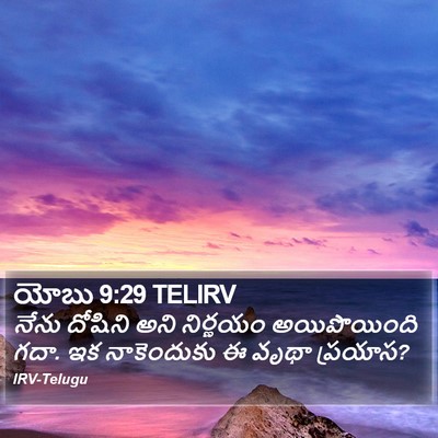 యోబు 9:29 TELIRV Bible Verse Image