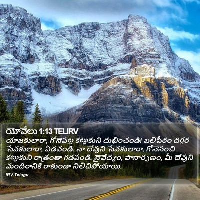 యోవేలు 1:13 TELIRV Bible Verse Image