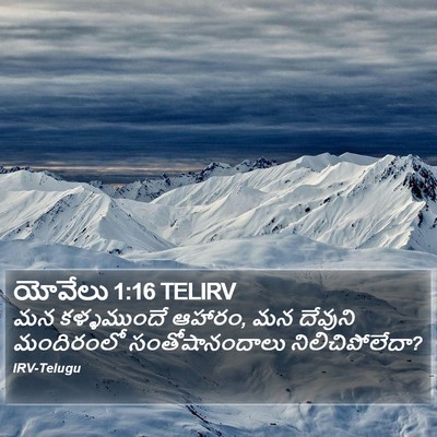 యోవేలు 1:16 TELIRV Bible Verse Image