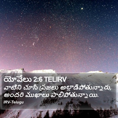 యోవేలు 2:6 TELIRV Bible Verse Image
