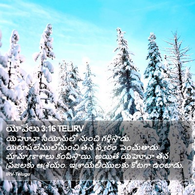 యోవేలు 3:16 TELIRV Bible Verse Image