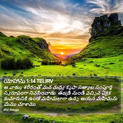 యోహాను 1:14 TELIRV Bible Verse Image