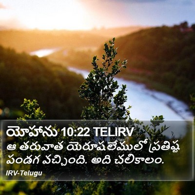 యోహాను 10:22 TELIRV Bible Verse Image