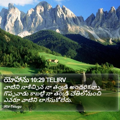 యోహాను 10:29 TELIRV Bible Verse Image