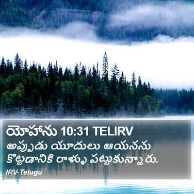 యోహాను 10:31 TELIRV Bible Verse Image
