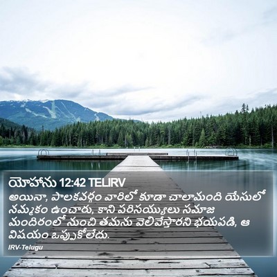 యోహాను 12:42 TELIRV Bible Verse Image