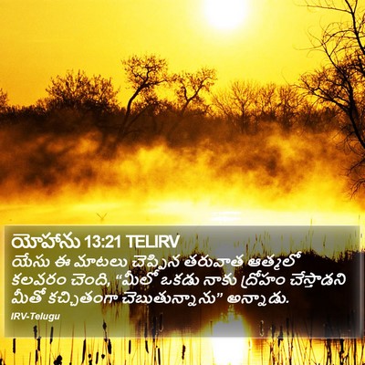 యోహాను 13:21 TELIRV Bible Verse Image