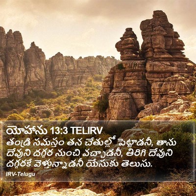 యోహాను 13:3 TELIRV Bible Verse Image