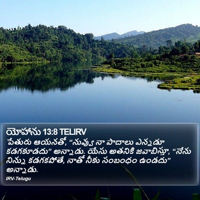 యోహాను 13:8 TELIRV Bible Verse Image