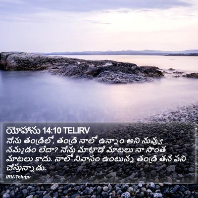 యోహాను 14:10 TELIRV Bible Verse Image