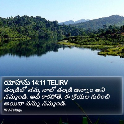 యోహాను 14:11 TELIRV Bible Verse Image