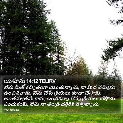 యోహాను 14:12 TELIRV Bible Verse Image