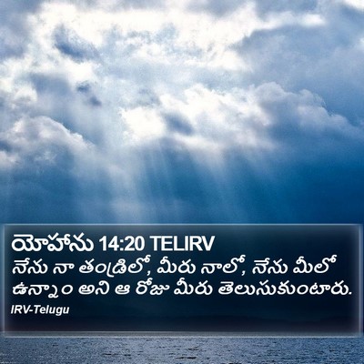 యోహాను 14:20 TELIRV Bible Verse Image